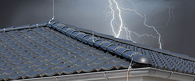 Äußerer Blitzschutz bei Pfeiffer GmbH in Berg